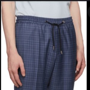 Paul Smith Blue Plaid Trousers 32